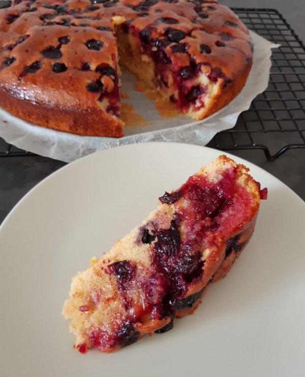 Blueberry, lemon and orange cake